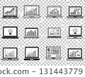 Icon set for online learning on laptop 131443779