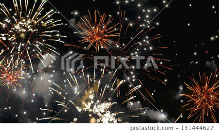 Golden Firework celebrate anniversary independence day night time celebrate national holiday. Countdown to new year 2024 party time event. Happy new year 2025, 4th of july holiday festival concept Golden Firework celebrate anniversary independence day night time celebrate national holiday. Countdown to new year 2024 party time event. Happy new year 2025, 4th of july holiday festival concept 131444627