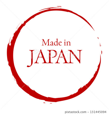Design image of "Made in Japan" label for products and local specialties 131445094