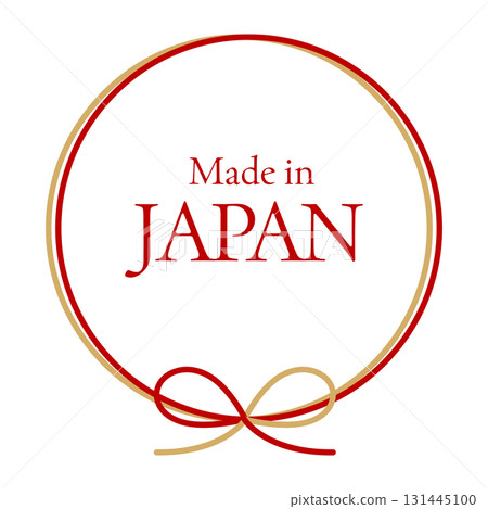 Design image of "Made in Japan" label for products and local specialties Design image of "Made in Japan" label for products and local specialties 131445100