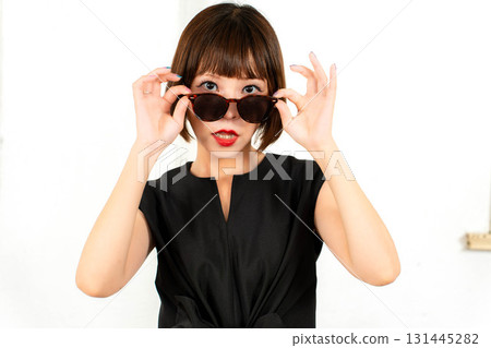 Japanese model in sunglasses Japanese model in sunglasses 131445282