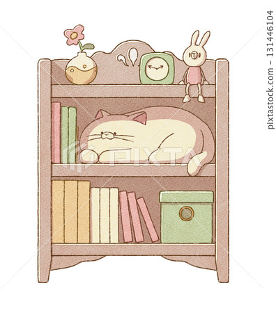 Cat on the shelf Cat on the shelf 131446104