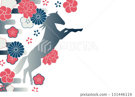 2026 Year of the Horse New Year's Card 131446119