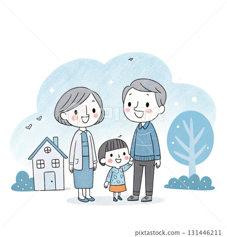 My family and togetherness white background My family and togetherness white background 131446211