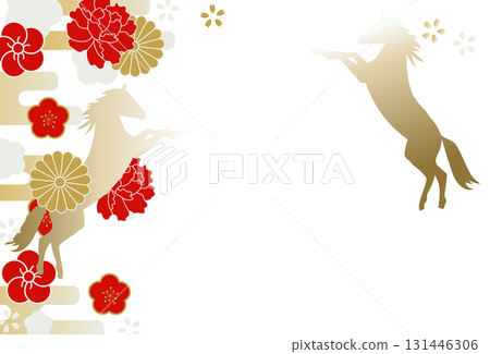 2026年年新年賀卡材料 131446306