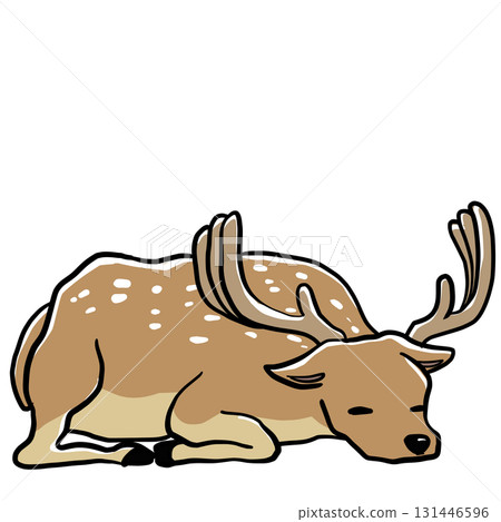 一隻軟弱的鹿的插圖 131446596