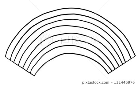 簡單的彩虹線描 131446976