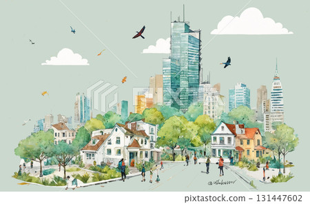 城市 城鎮 建築 131447602