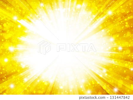 金色輻射閃光背景 金色輻射閃光背景 131447842