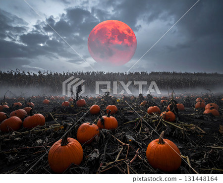 pumpkins against the sky 131448164