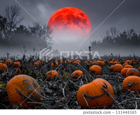pumpkin in the field 131448165