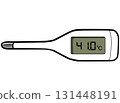 一個簡單的溫度計的插圖 131448191