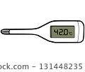 一個簡單的溫度計的插圖 131448235
