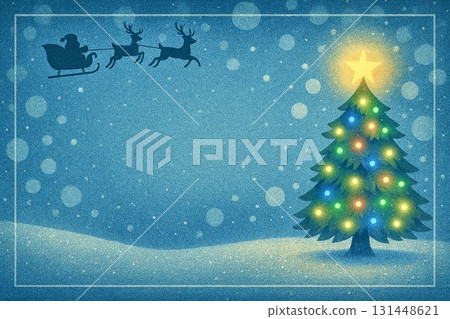 聖誕沙畫明信片 131448621