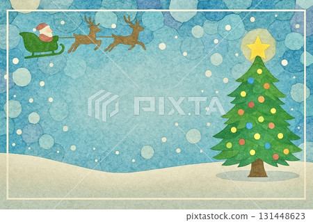 明信片聖誕拼貼畫 131448623