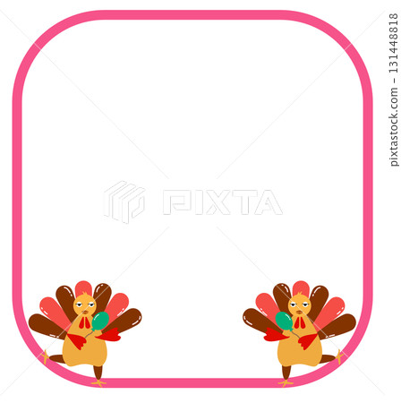 Pink Thanksgiving Turkey Frames 131448818