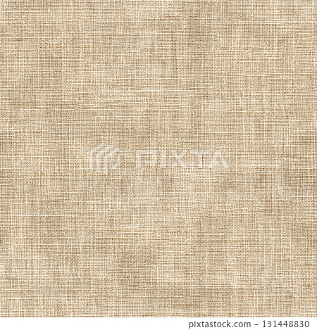 Beige fabric texture material that makes use of the texture of linen 131448830