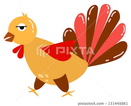 Cute Thanksgiving Turkey 131448861