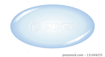 Oval frame illustration with the image of a water drop Oval frame illustration with the image of a water drop 131449255