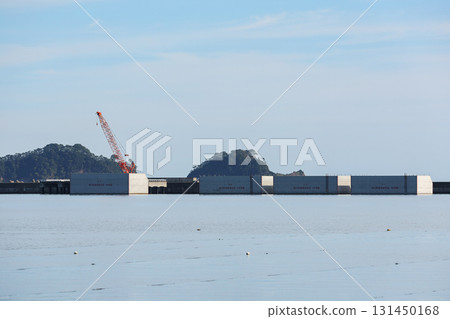 Breakwater under construction 131450168