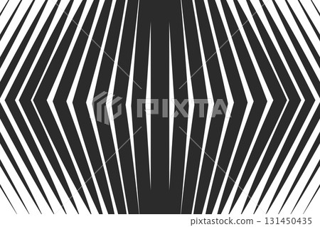 Striped pattern with lines gradation. Vector abstract background with white and black halftone stripes and angles. Geometric transition monochrome modern effect Striped pattern with lines gradation. Vector abstract background with white and black halftone stripes and angles. Geometric transition monochrome modern effect 131450435