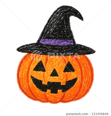 萬聖節南瓜（蠟筆畫 PNG） 131450649