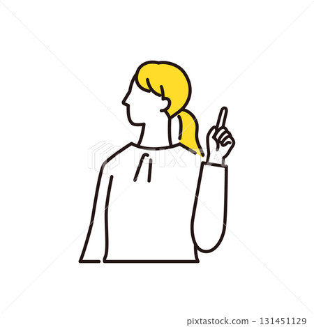 商務人士指點，穿著辦公室休閒服的女人 131451129