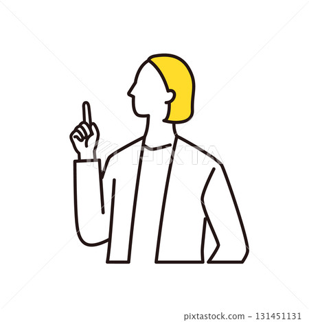 Business person pointing, woman in suit Business person pointing, woman in suit 131451131