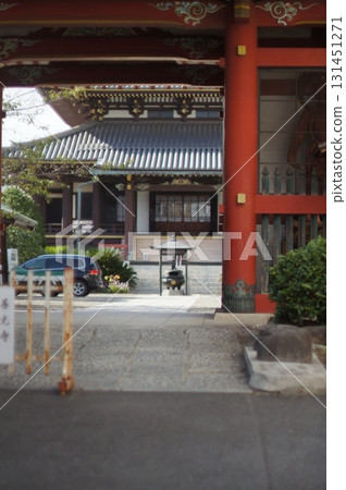 從山門望去的善光寺正殿 131451271