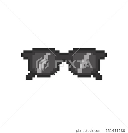 Pixel art Sunglasses game asset design Pixel art Sunglasses game asset design 131451288