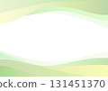 帶有綠色波浪波浪線的背景 131451370