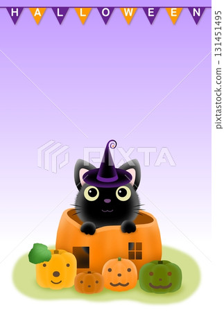 Halloween background (postcard) D-3 131451495