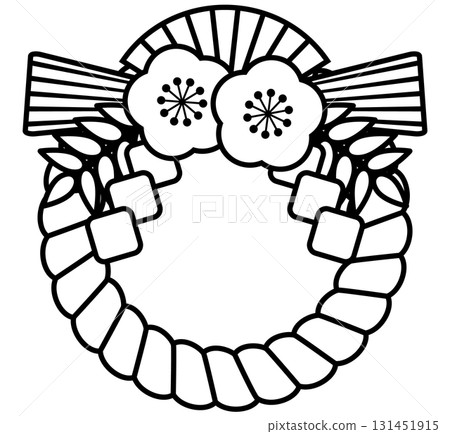 注連繩（黑白） 131451915