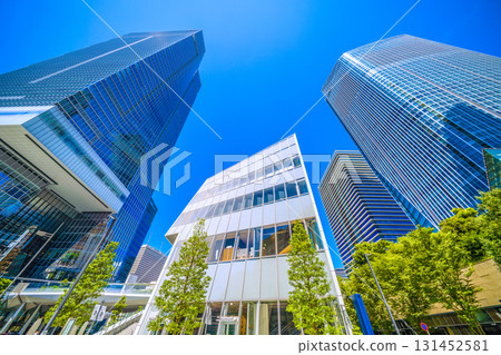 Tokyo cityscape in Japan, including Toranomon Hills and Toranomon Hills Station Tower Tokyo cityscape in Japan, including Toranomon Hills and Toranomon Hills Station Tower 131452581