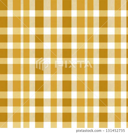 Golden Mustard Gingham Seamless Pattern with Large Checks Checkerboard Design for Textiles and Backgrounds 131452735