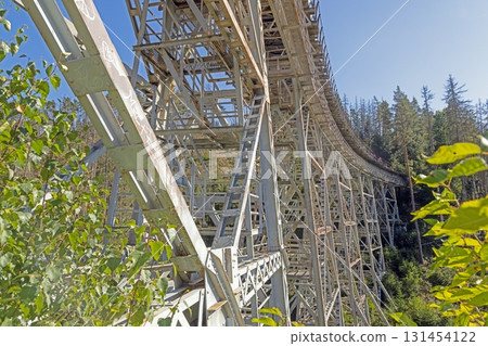 Steel railway bridge Ziemestalbrucke Thuringia 131454122