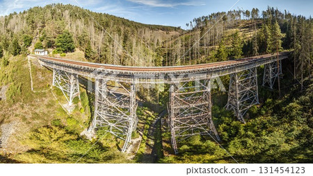 Panorama Ziemestalbrucke railway viaduct Thuringia 131454123