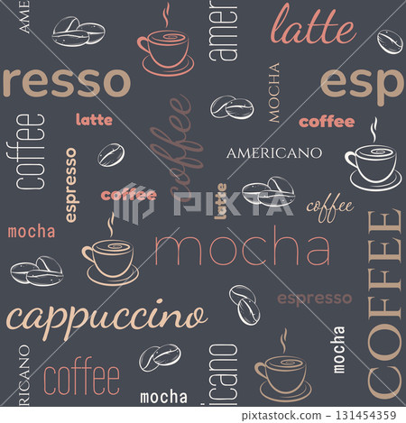 coffee seamless pattern coffee seamless pattern 131454359