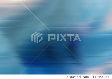 Blue Abstract Background Horizontal Lines Gradient Motion Blur Texture Wave Design 131455064
