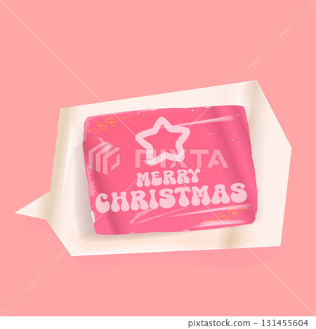 Merry Christmas pink sticker vector design, creative holiday typography, modern festive graphic art for cards, invitations, social media banners, and seasonal decorations. Merry Christmas pink sticker vector design, creative holiday typography, modern festive graphic art for cards, invitations, social media banners, and seasonal decorations. 131455604