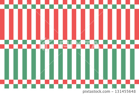 紅色和綠色馬戲團風格的聖誕背景插圖 紅色和綠色馬戲團風格的聖誕背景插圖 131455648