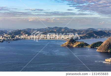 Guanabara Bay, with the city of Niteroi, Brazil. Guanabara Bay, with the city of Niteroi, Brazil. 131455683