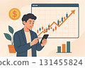 Man trading stocks 131455824