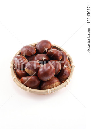chestnuts in a colander 131456774