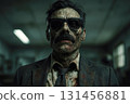 man with sunglasses in horror, generative AI 131456881