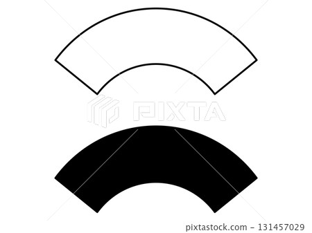 Arc shaped banner frame set 131457029