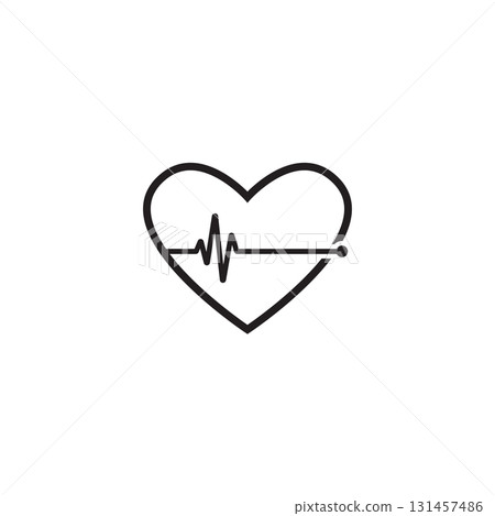 art design health medical heartbeat pulse 131457486