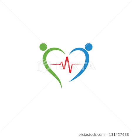 art design health medical heartbeat pulse 131457488