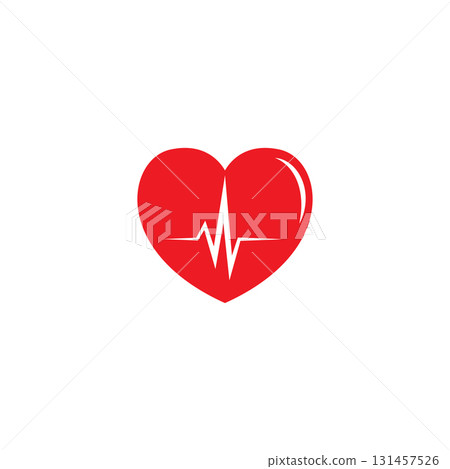 art design health medical heartbeat pulse 131457526