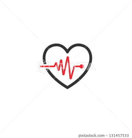 art design health medical heartbeat pulse 131457533